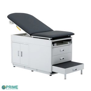 PrimeCare FlexSteel 500 Examination Table with Step Entry and Adjustable Backrest